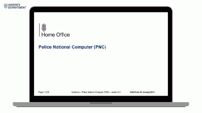 police national computer