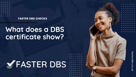 What does a DBS certificate show